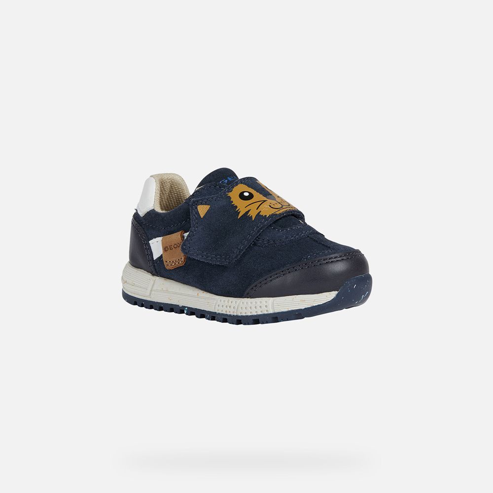 Geox Sneakers Navy Alben Boy - Geox Baby Shoes - PLDNKY849